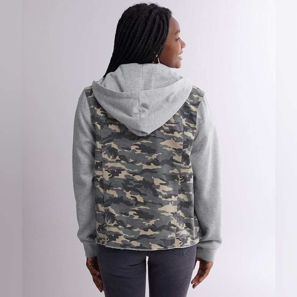 Gilded Intent Washed Camo Canvas Hooded Jacket - Picture 2 of 6
